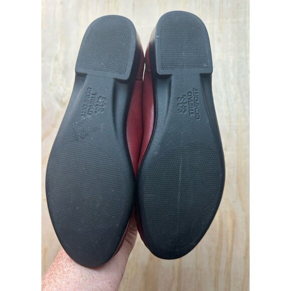 SAS Genuine Leather Women's Loafers, 7 1/2 M Tripad Comfort Shoes Red Slip On - Picture 2 of 6
